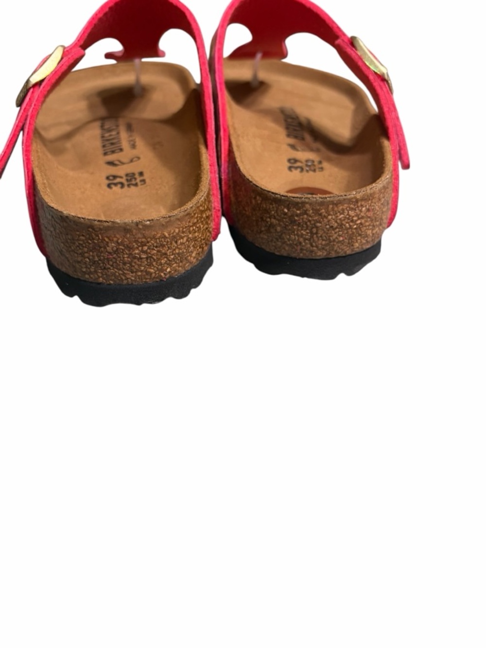 Birkenstock Pink Iridescent T-Strap Sandals - Picture 9 of 10
